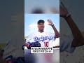Kylian Mbappé traded ⚽️ for ⚾️ when he threw out the first pitch at Dodger Stadium in 2019