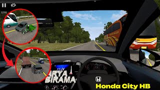 Driving the Honda City Hatchback in Bus Simulator Indonesia | Car Mod Gameplay screenshot 5