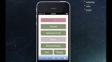 Running Jekyll builds from my iPhone