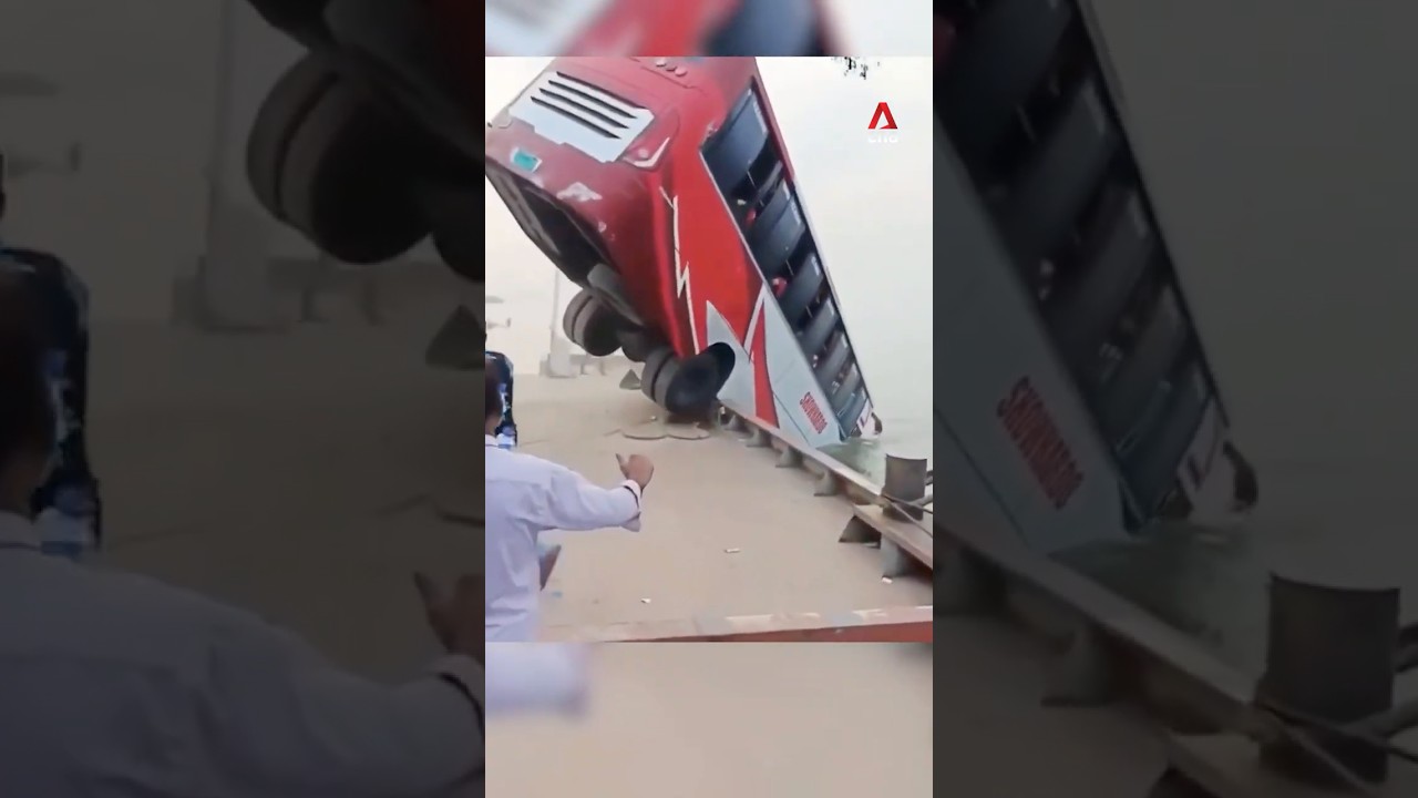 At least 24 dead after bus falls into river while boarding ferry in Bangladesh