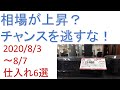 「相場が上昇？チャンスを逃すな！」2020/8/3～8/7　仕入れ6選