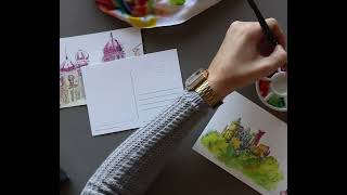 Etchr Watercolour Postcards