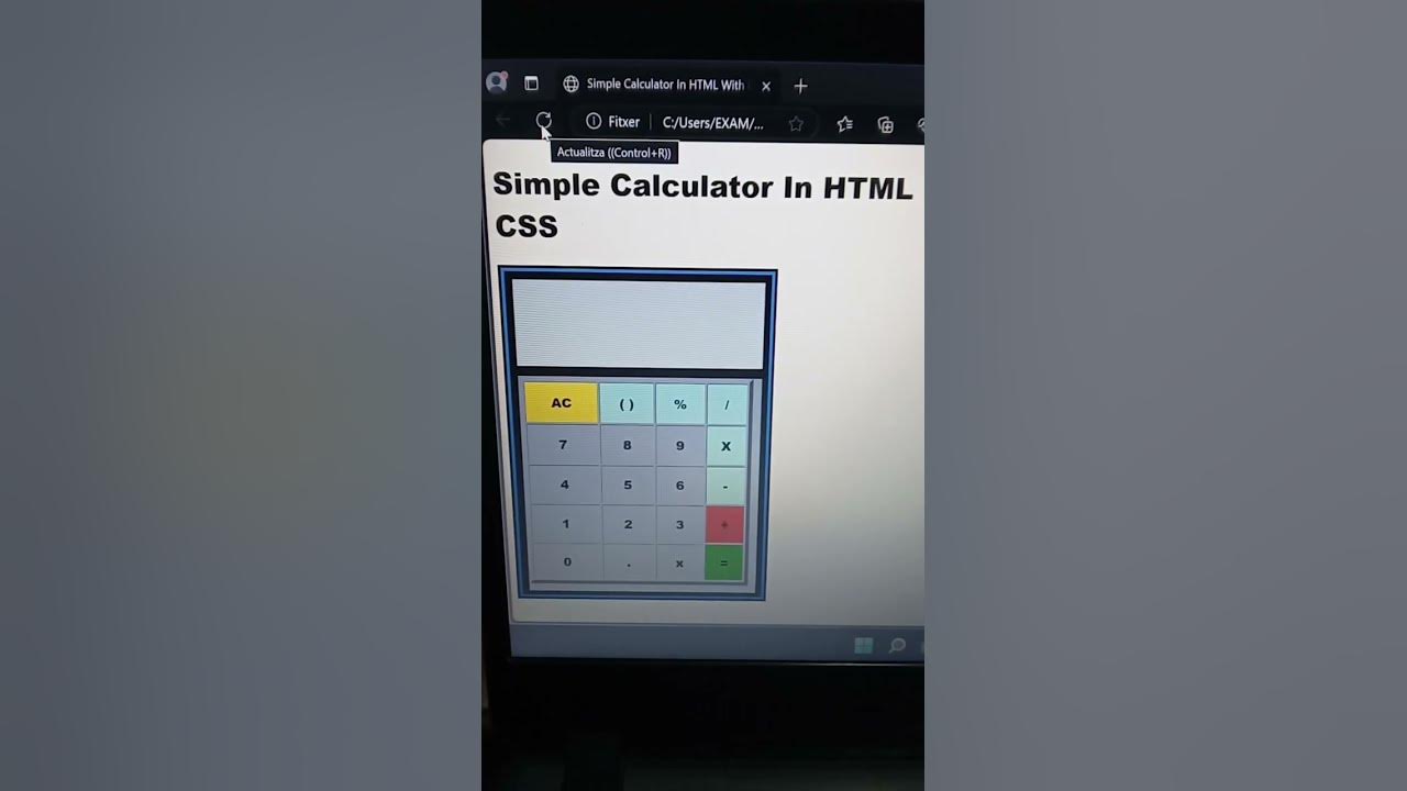 Simple Calculator in Html with css only - YouTube
