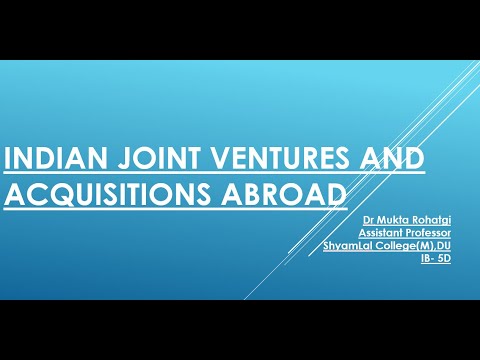 Vídeo: O que é joint venture na Índia?