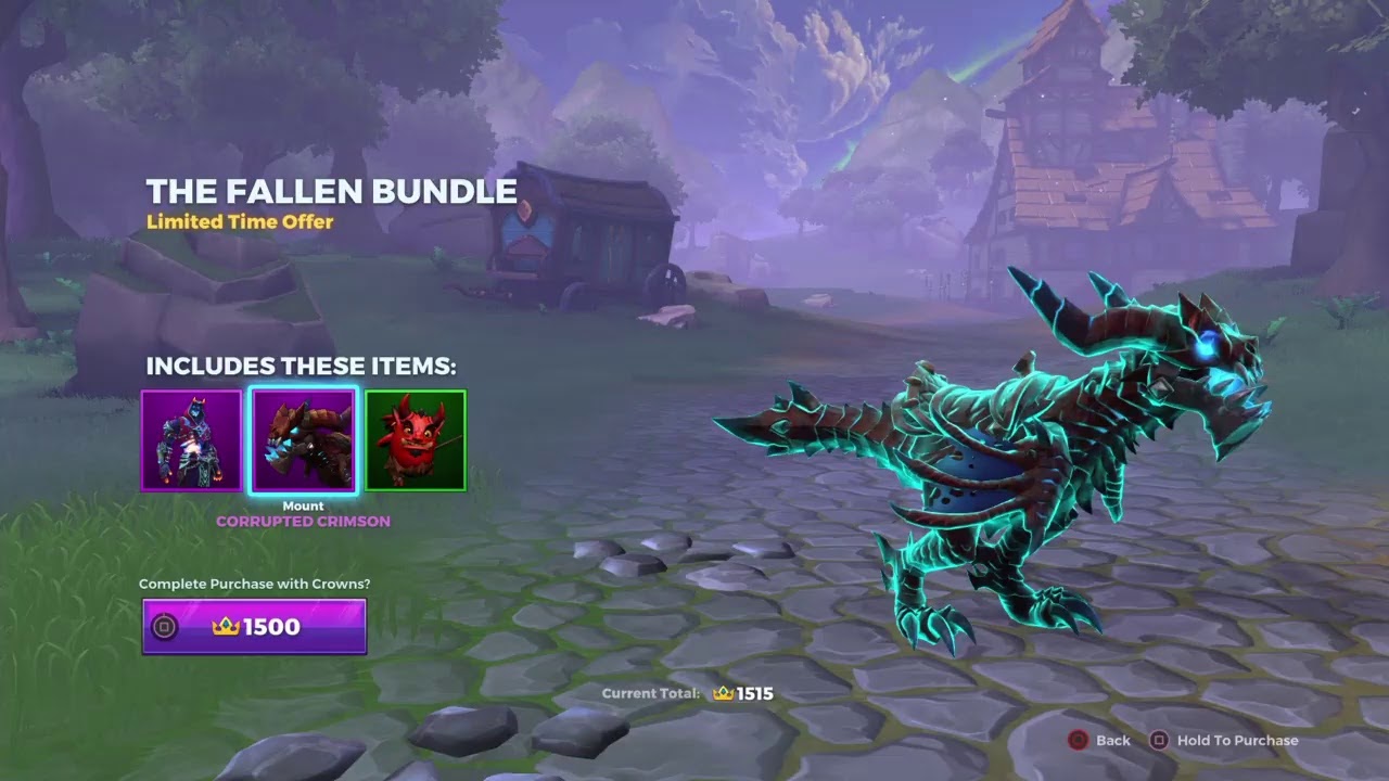 Realm royale-Getting the fallen bundle(skin+Mount+Chicken skin)