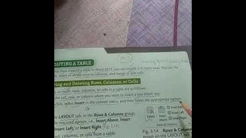 Class-VI/Computer:Ch-3/Creating & Managing Tables in MS-Word/M-3