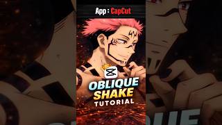 Oblique Shake Transition Tutorial 💀🔥 | Capcut tutorial | #anime #capcut