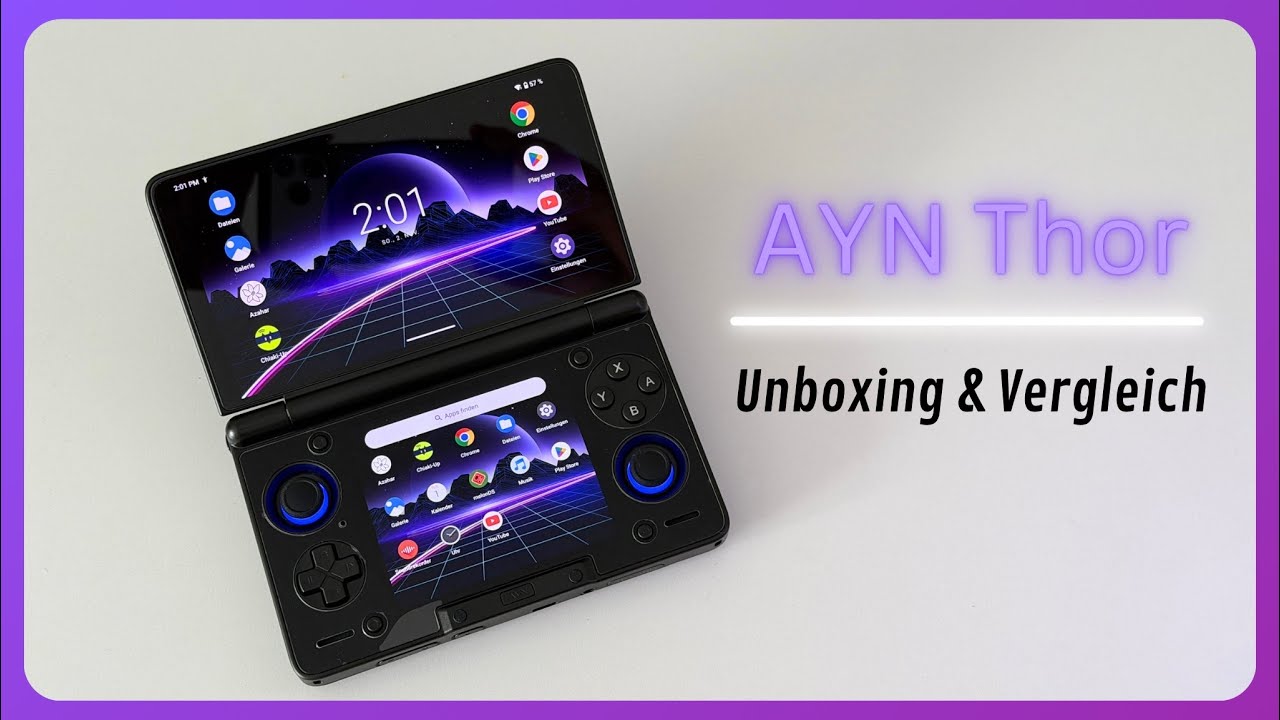 Der moderne new Nintendo 3DS XL - AYN Thor | Unboxing & Vergleich mit Nintendo DS & 3DS | Deutsch