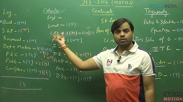 JEE Advanced 2016 Mathematics Video Analysis Paper-1 and Paper-2 By Etoos Faculty