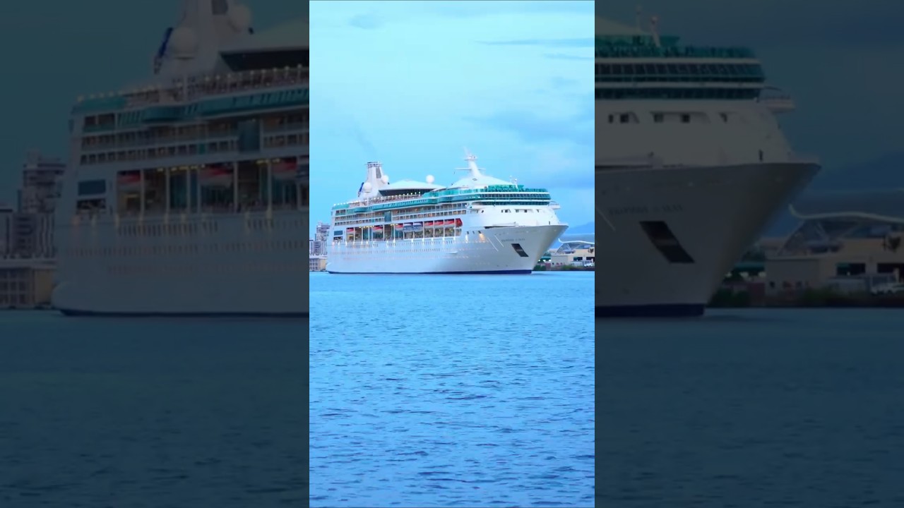 ⚪️Rhapsody of the Seas spillway from Puerto Rico🇵🇷  #cruiseship #cruisetour #cruise