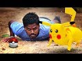 Pokemon GO !! Pikachu In Real Life