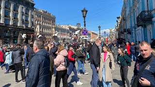 🚶🏻‍♂️Walking Streets: Saint Petersburg, Russia, 🇷🇺Nevsky Prospect, Kazan Cathedral 4K