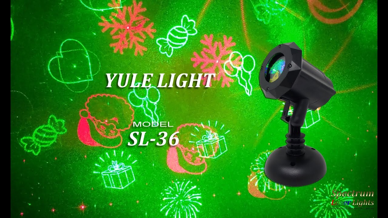 SL-36 - Yule Light - Multi-Pattern Red, Green Blue Laser Light