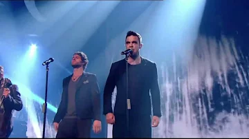 Take That's 1st TV performance re-united with Robbie Williams - X Factor 2010