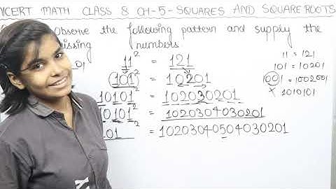 Q.5 - Ex 5.1 - Squares and Square roots - NCERT Maths Class 8th Chapter 5 - RN Glory