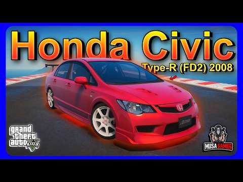 How to Install Honda Civic Type-R (FD2) 2008 in GTA 5 | GTA 5 PC Mods 2026 | Musa Gamer