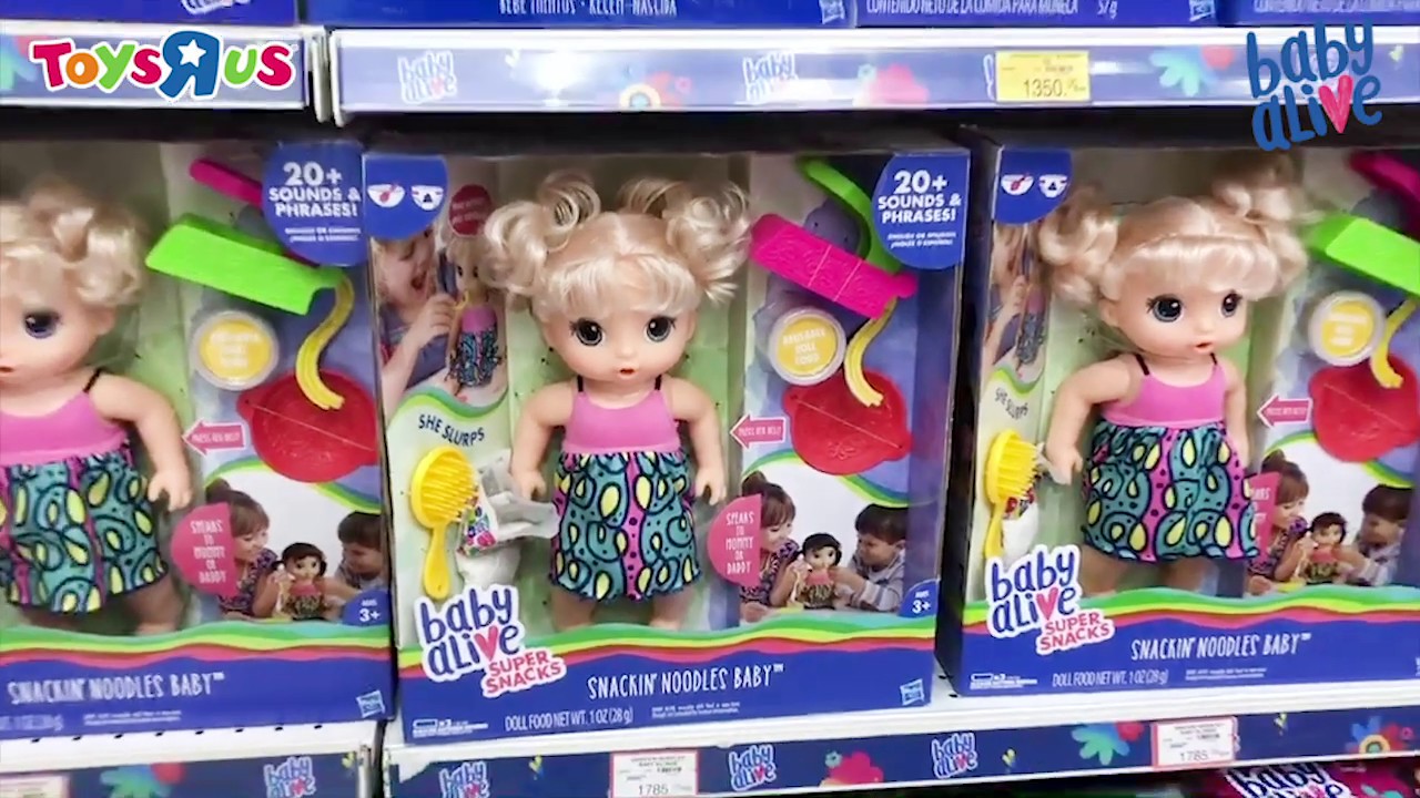 Unboxing Baby Alive Snackin Noodles Baby Blonde