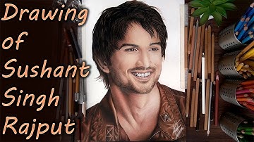 Colour Pencil Drawing - Remembering Sushant Singh Rajput. Tribute to him.