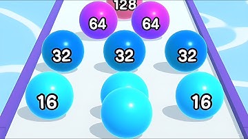 Ball Run 2048 - All Levels Gameplay Android, iOS ( Levels 50 )