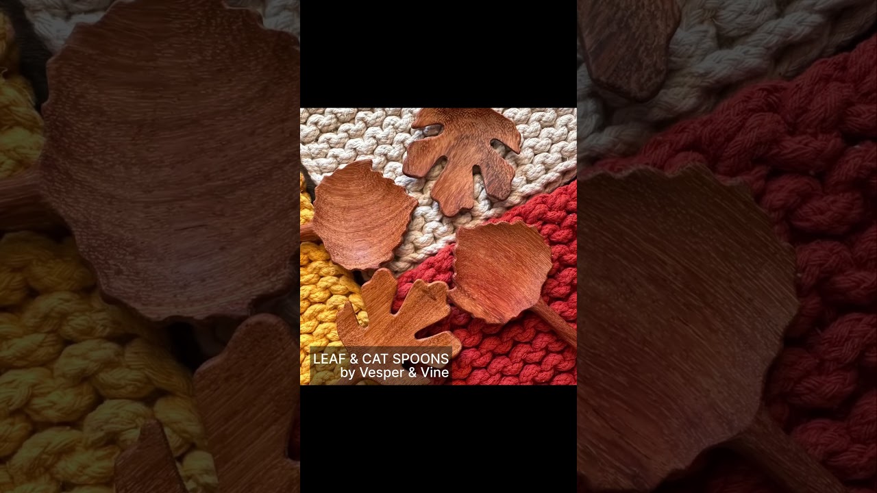 Leaf & Cat Spoons by Vesper & Vine