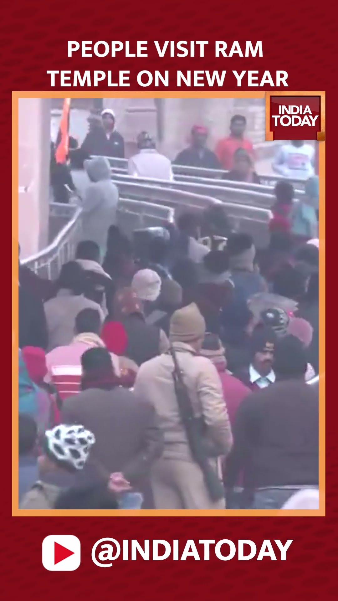 Devotees Visit Ram Temple At Ayodhya On New Year 2025 #shorts #rammandir #newyear2025