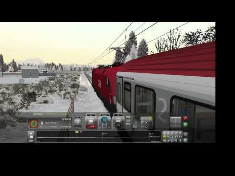 OBB Intercity Train with speed, doubleheader Baureihe182,Class182 Taurus electric locomotives