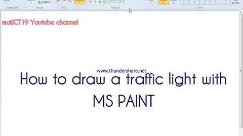 Learn How to Draw a Traffic Light with MS Paint | Easy Step-by-Step | MS PAINT