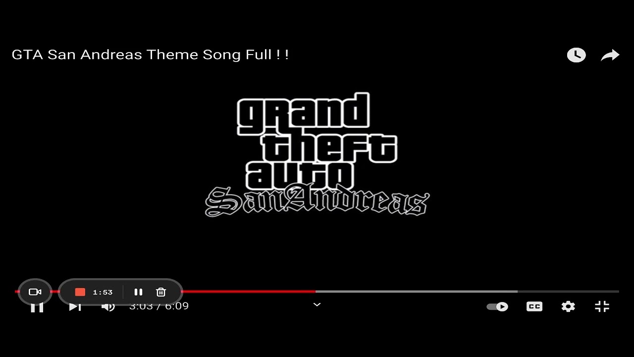 GTA San Andreas Theme Song Full YouTube 