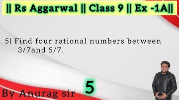Find four rational numbers between 3/7and5/7.