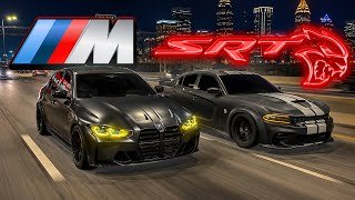G80 M3 & HELLCAT GO CRAZY IN TRAFFIC...