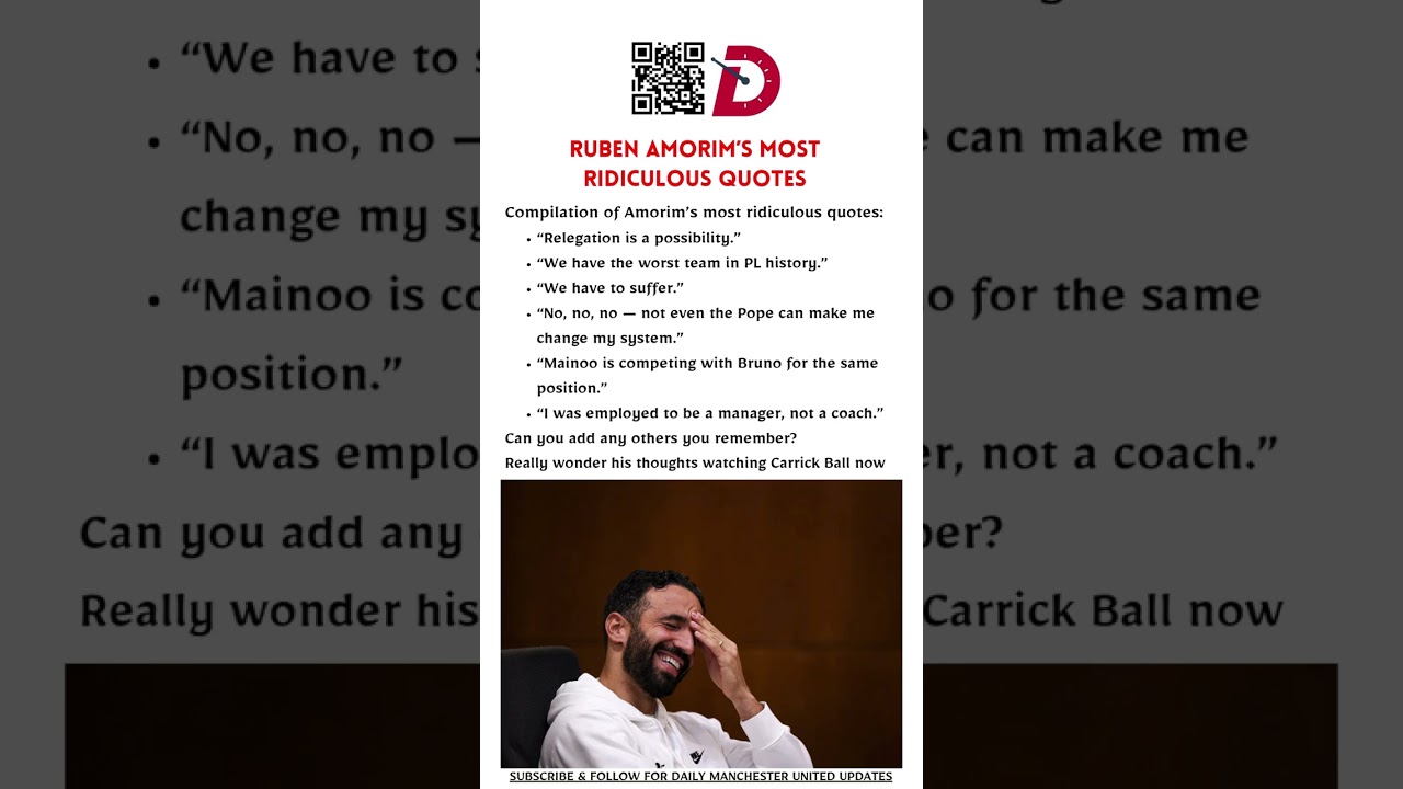 Ruben Amorim’s most ridiculous quotes | 