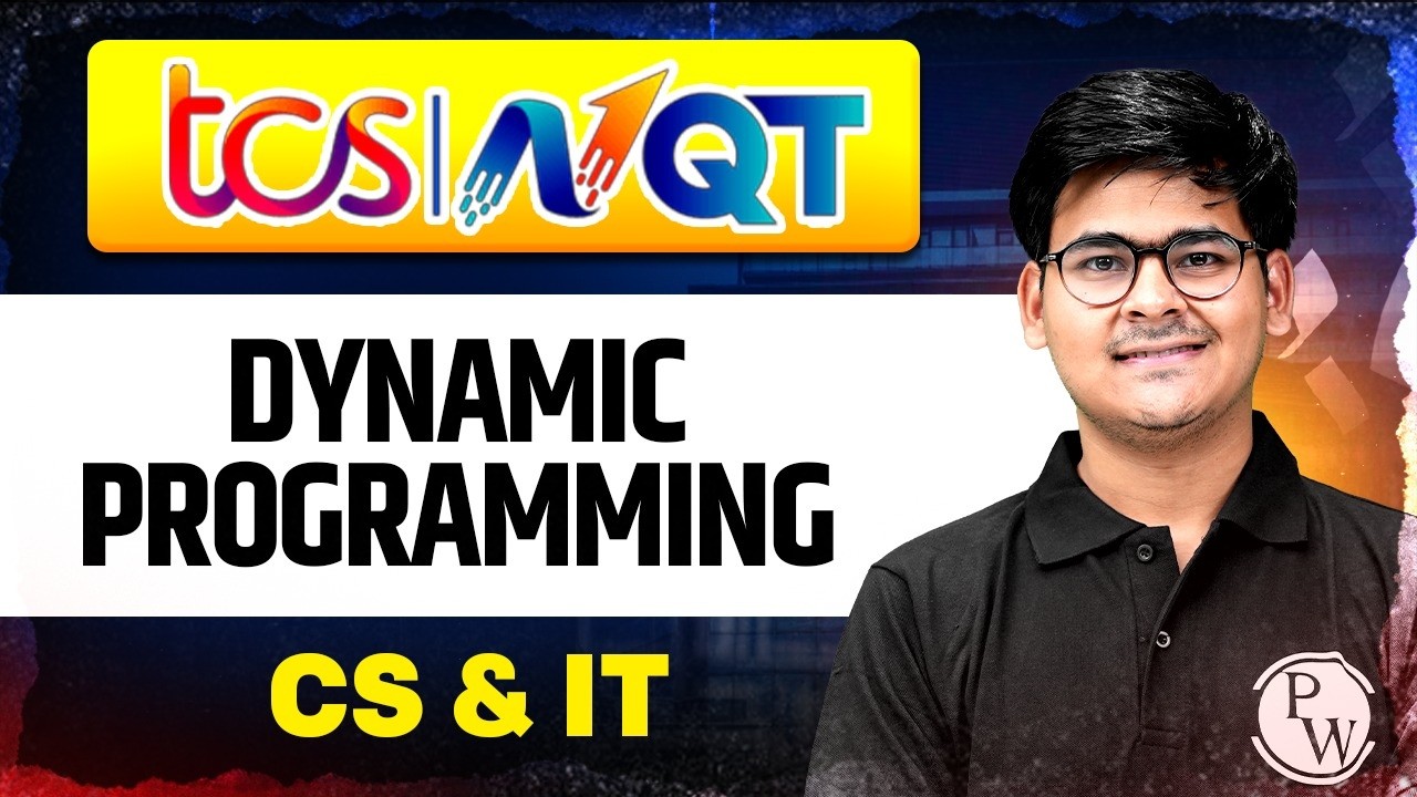 TCS NQT Exam 2026 | Dynamic Programming | CS & IT | TCS NQT Series 2026