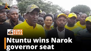 Ole Ntuntu wins Narok governor seat #KURA2022 #KenyaDecides2022