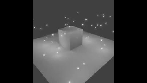glowing particles test Blender3D