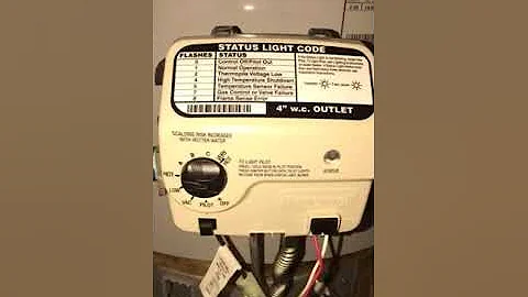 Fix 4-blink fault code on Honeywell water heater gas valve. High temperature shutdown.  Try first!
