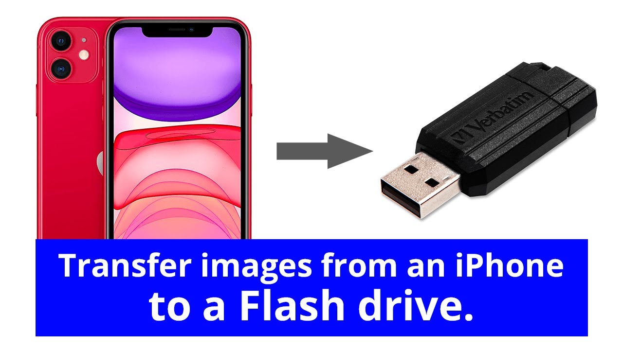 how to download iphone photos to flash drive