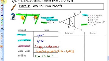 2.1-2.3: lesson 6, part D (Properties of Angles)