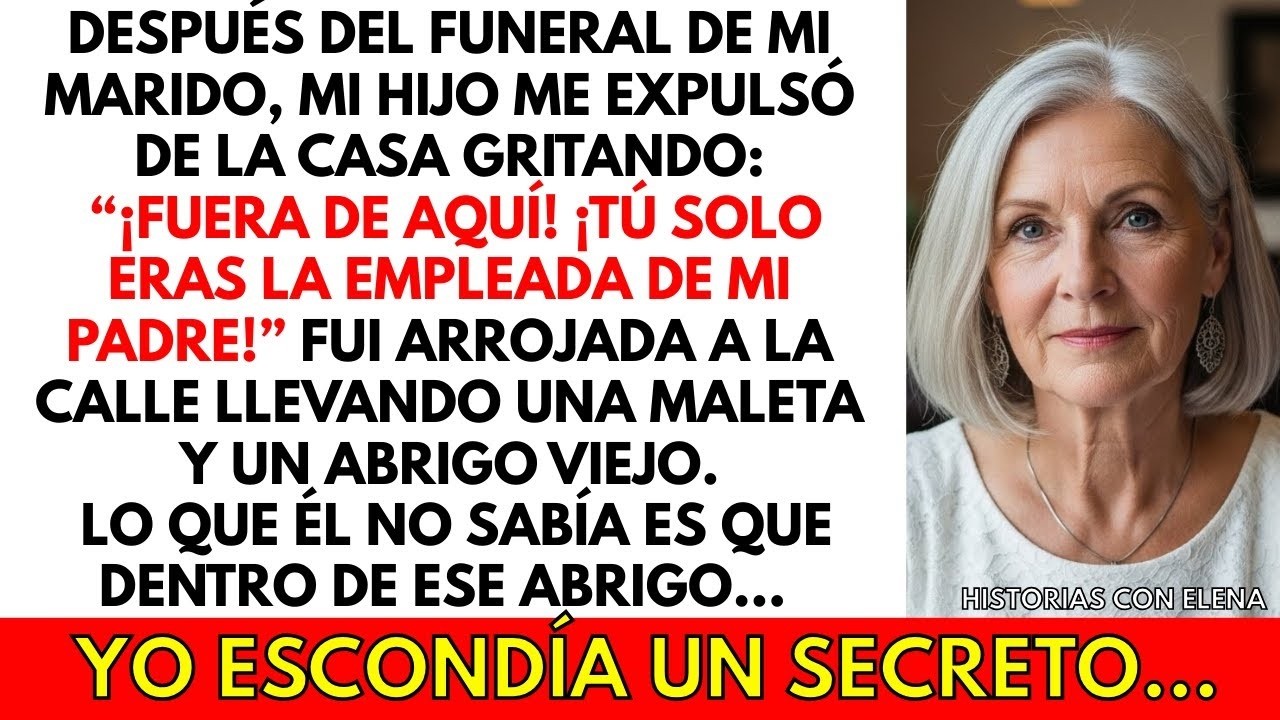 Mi hijo me echó a la calle con un ABRIGO VIEJO, sin saber lo que yo escondía dentro de él...