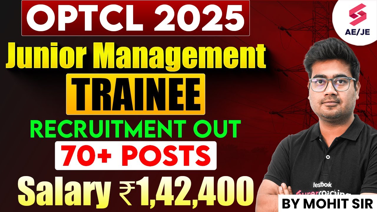 OPTCL Recruitment 2025 Out | OPTCL JMOT Recruitment 2025 Out | OPTCL JMT Full Details | Mohit Sir