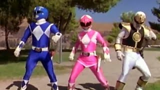Mighty Morphin Power Rangers - When Is A Ranger Not A Ranger - Billy Kimberly Tommy /Unmorphed Fight