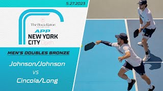 The 2023 Boca Raton APP New York City Open I Men's Doubles I Johnson/Johnson vs. Cincola/Long