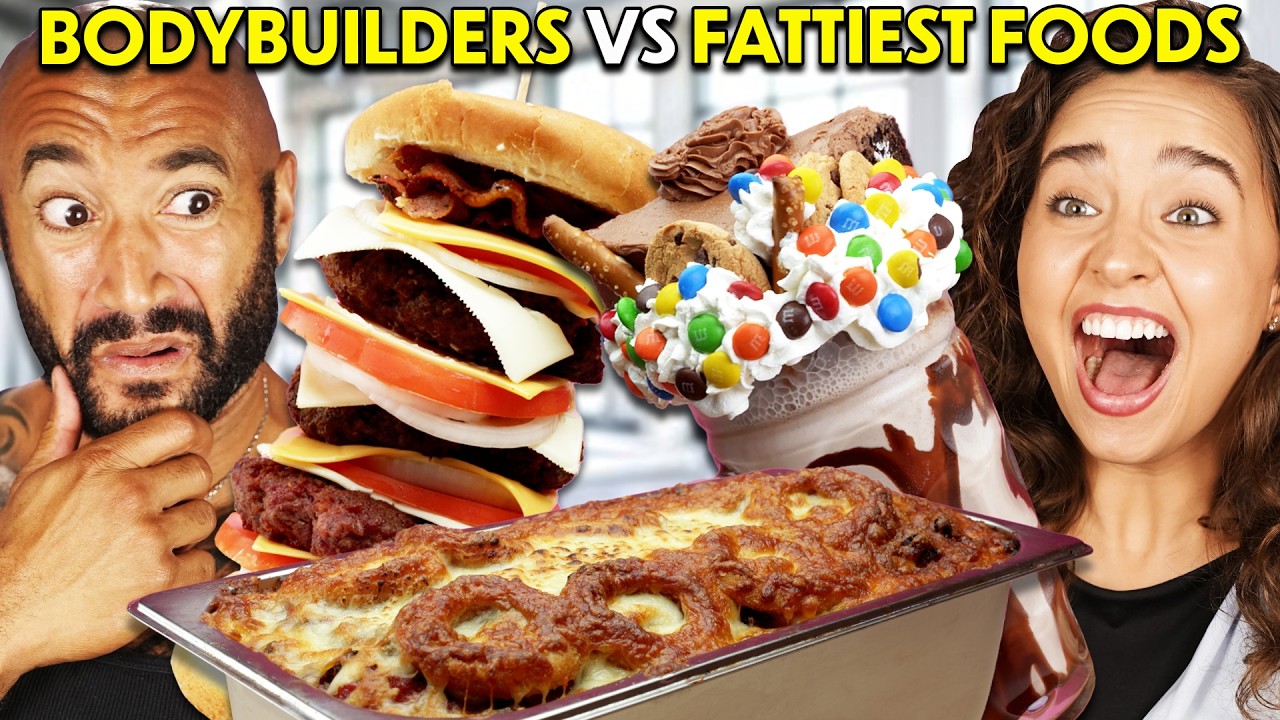 Bodybuilders Eat The World's Fattiest Foods!