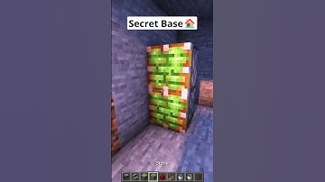 Minecraft Secret Base🤫 #shorts