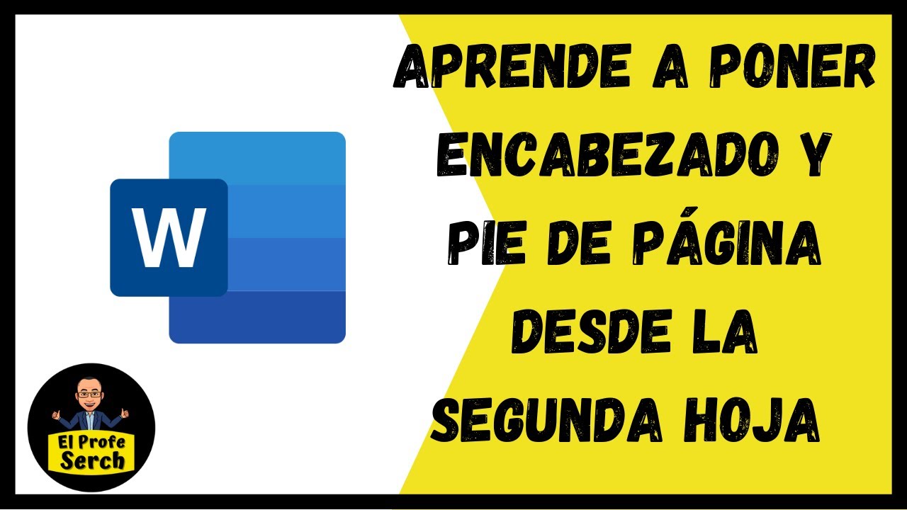 COMO PONER ENCABEZADO Y PIE DE PAGINA DESDE LA SEGUNDA HOJA EN WORD
