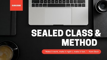 Sealed Classes and Methods (Tamil)
