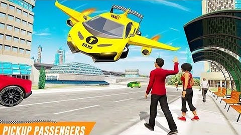 Cool Racing Car Games - Android game gameplay - flying car yellow cab city taxi driving games