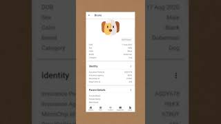 How to update the insurance, microchip, collar and ring id of a pet? Pet Noter - Pet Care App screenshot 2