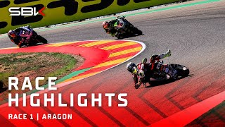 Highlights of a dramatic Race 1 at Aragon! 💥 | #AragonWorldSBK