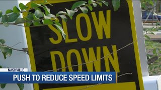 Push to reduce speed limits in Nashville neigborhoods