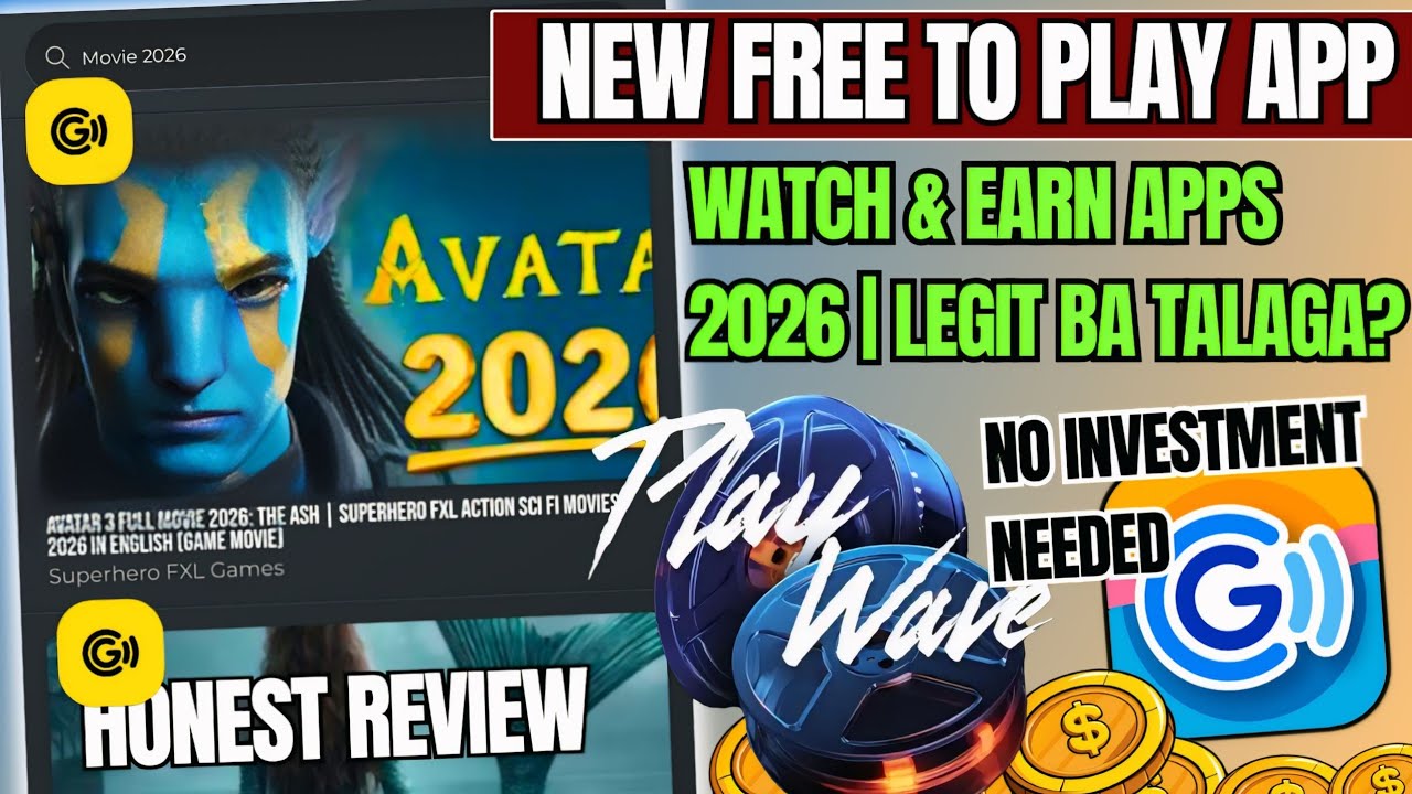 PLAY WAVE APP | WATCH AND EARN APP REVIEW_TOtoo bang Legit? | Gcash Earnings app Review